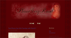 Desktop Screenshot of phonesexyrandi.com