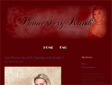 Tablet Screenshot of phonesexyrandi.com